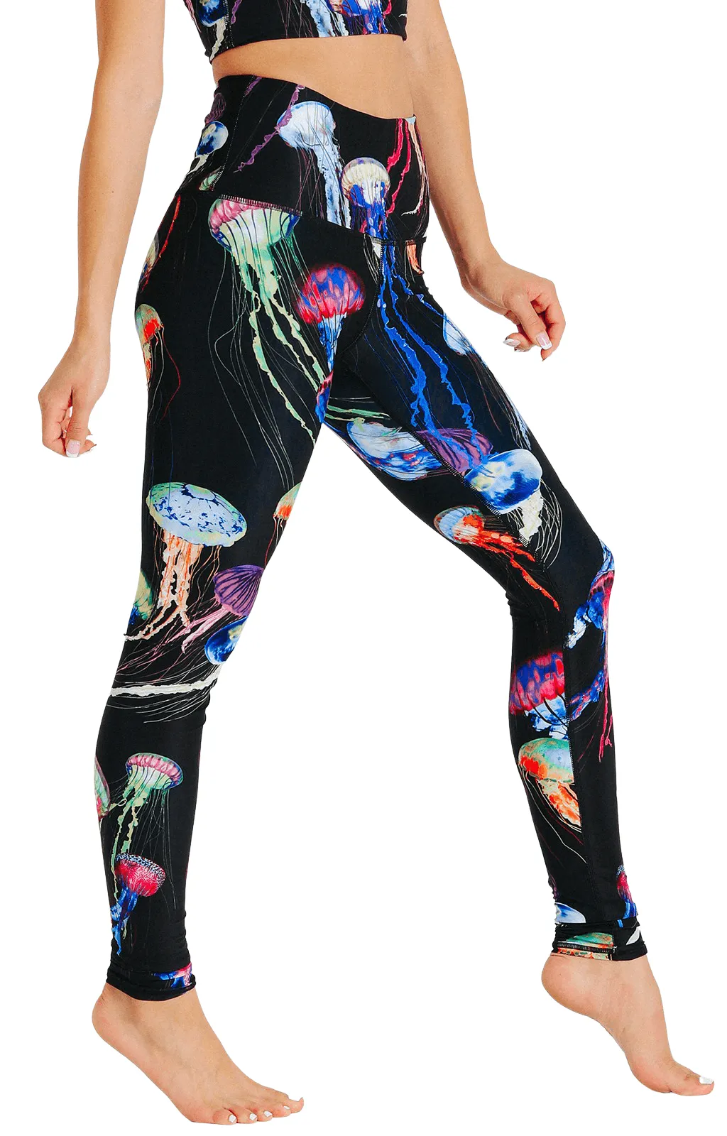 Electric Flow Printed Yoga Leggings