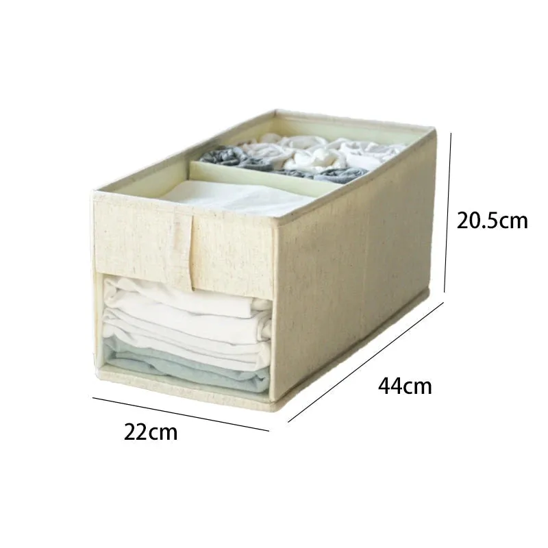 Elegant Cotton and Linen Storage Organizer