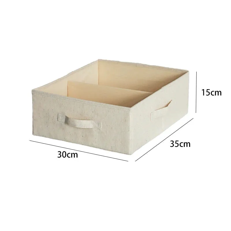 Elegant Cotton and Linen Storage Organizer