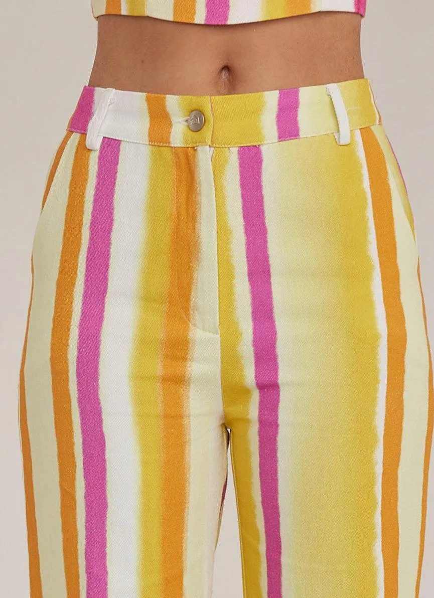 Estate Pants - Sunset Stripe