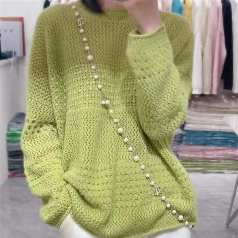 European Autumn Wool Knit Loose Sweater