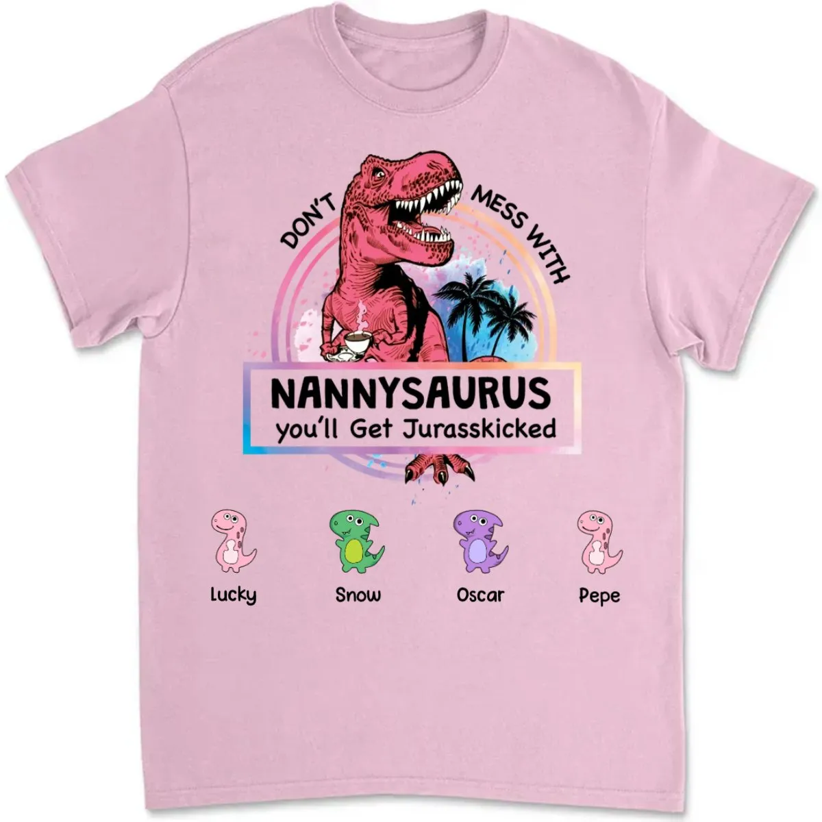 Family - Don't Mess With Grandmasaurus - Personalized T-Shirt