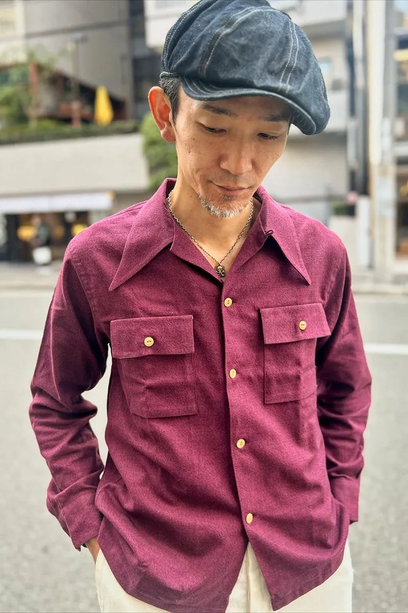 Flannel 2 Flap Work Open Shirt