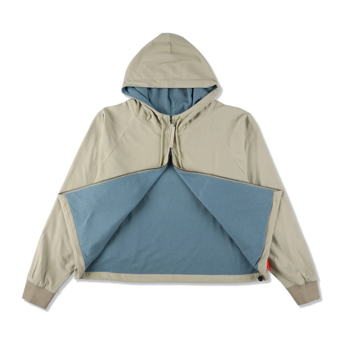 FLEECE ZIP UP HOODED SHIRT