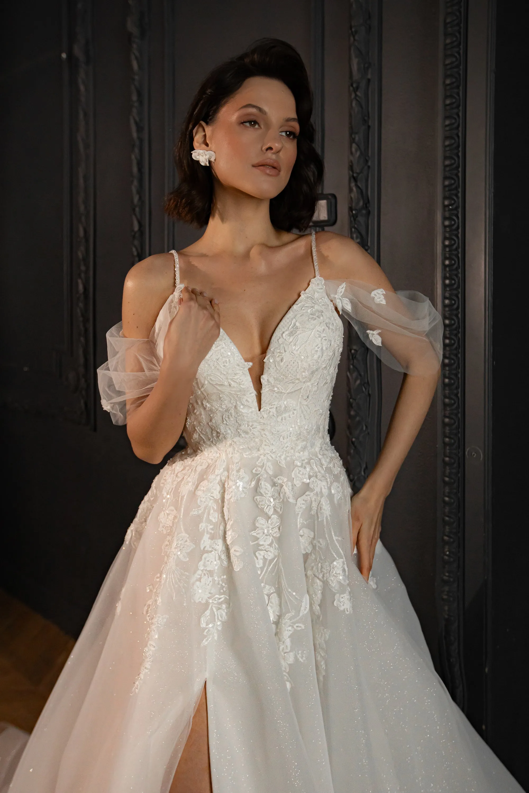 Floral Lace Wedding Dress Altsoba