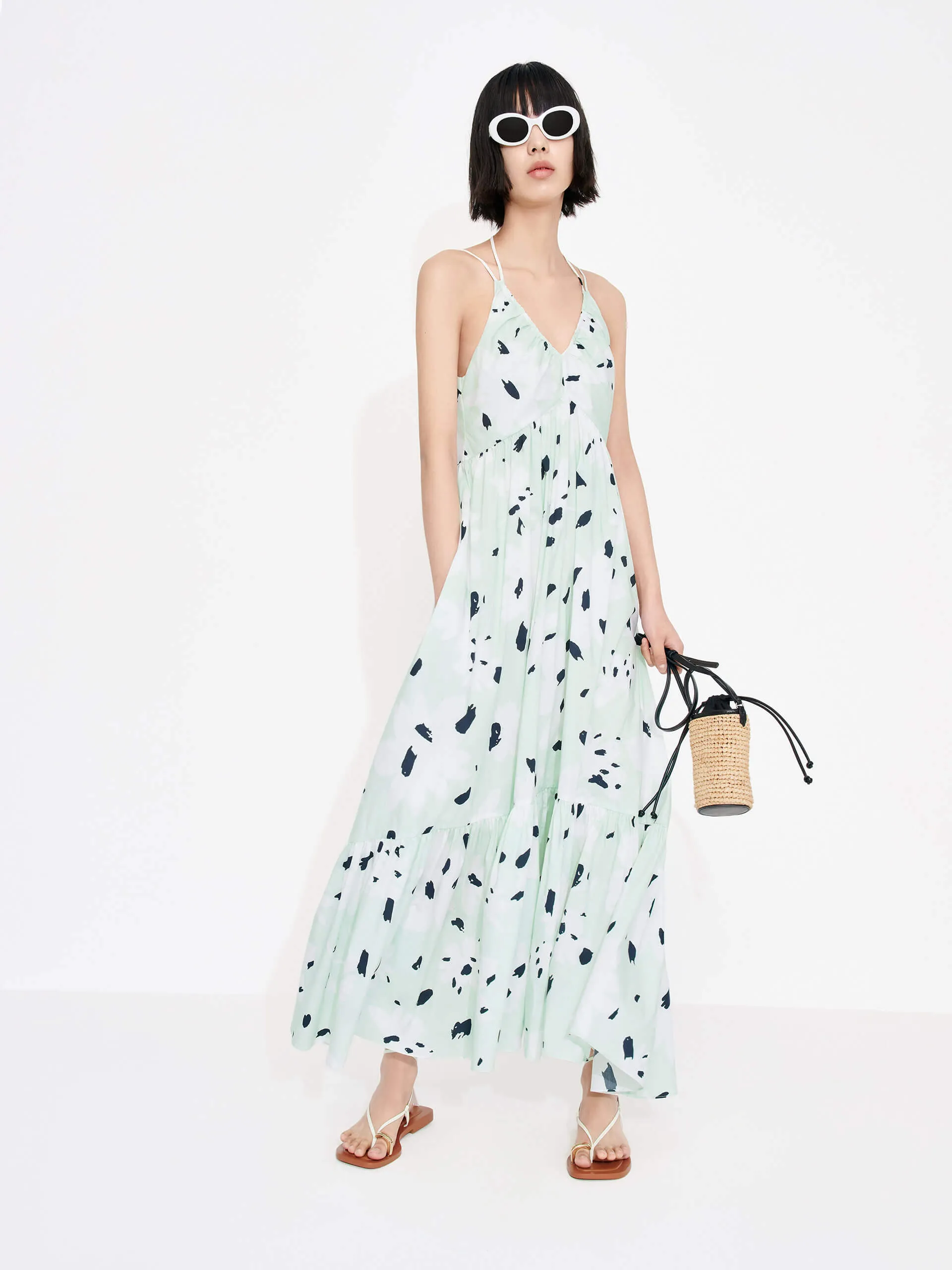 Floral Print Maxi Dress