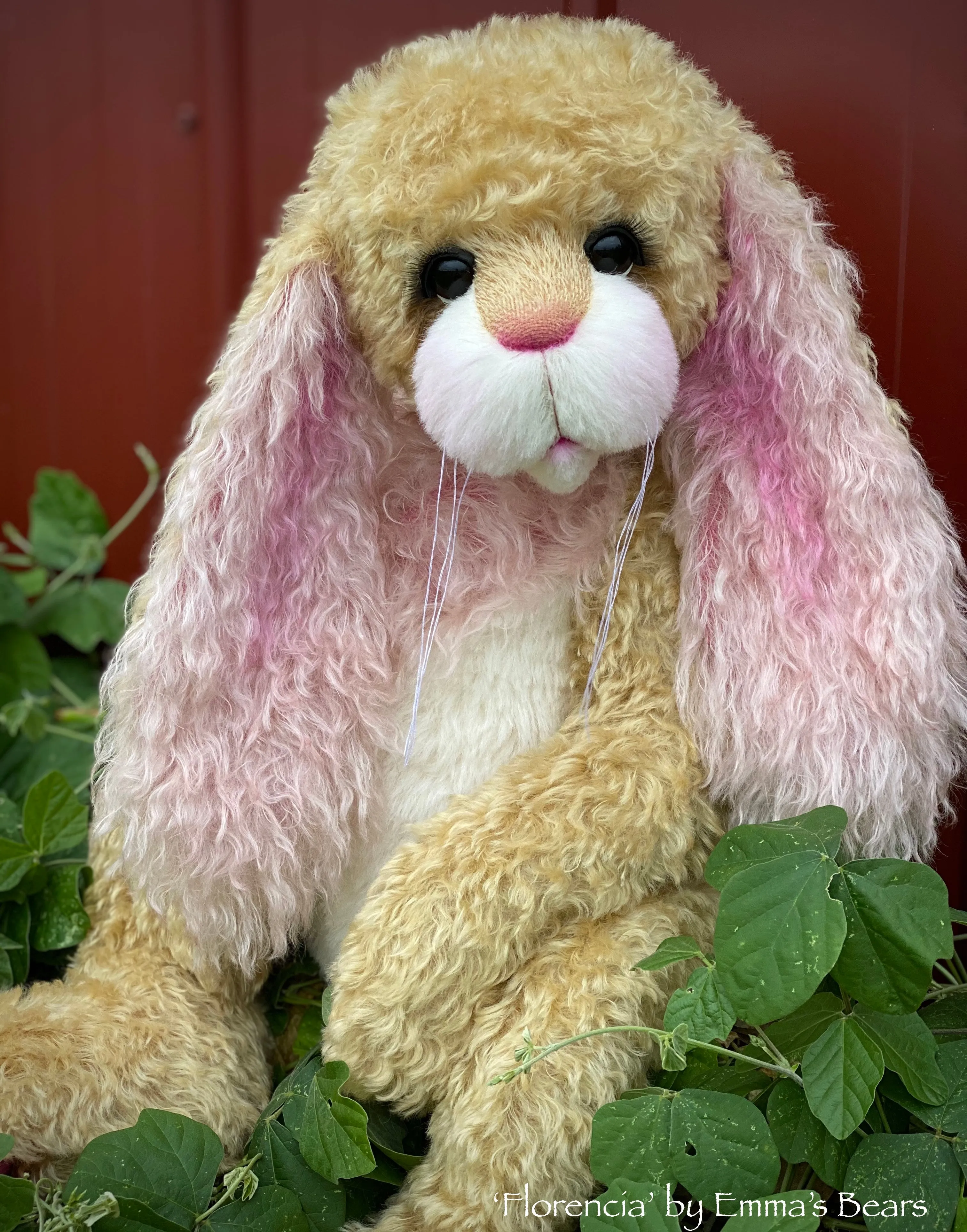 Florencia Bunny - 27" Kid Mohair and Alpaca Artist Bunny by Emma's Bears - OOAK