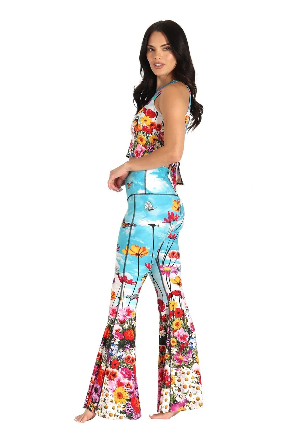 Flower Bomb Bell Bottoms