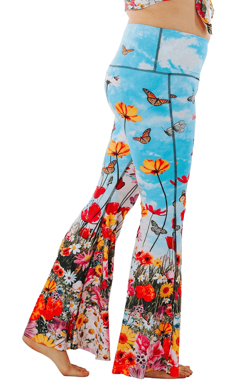 Flower Bomb Bell Bottoms