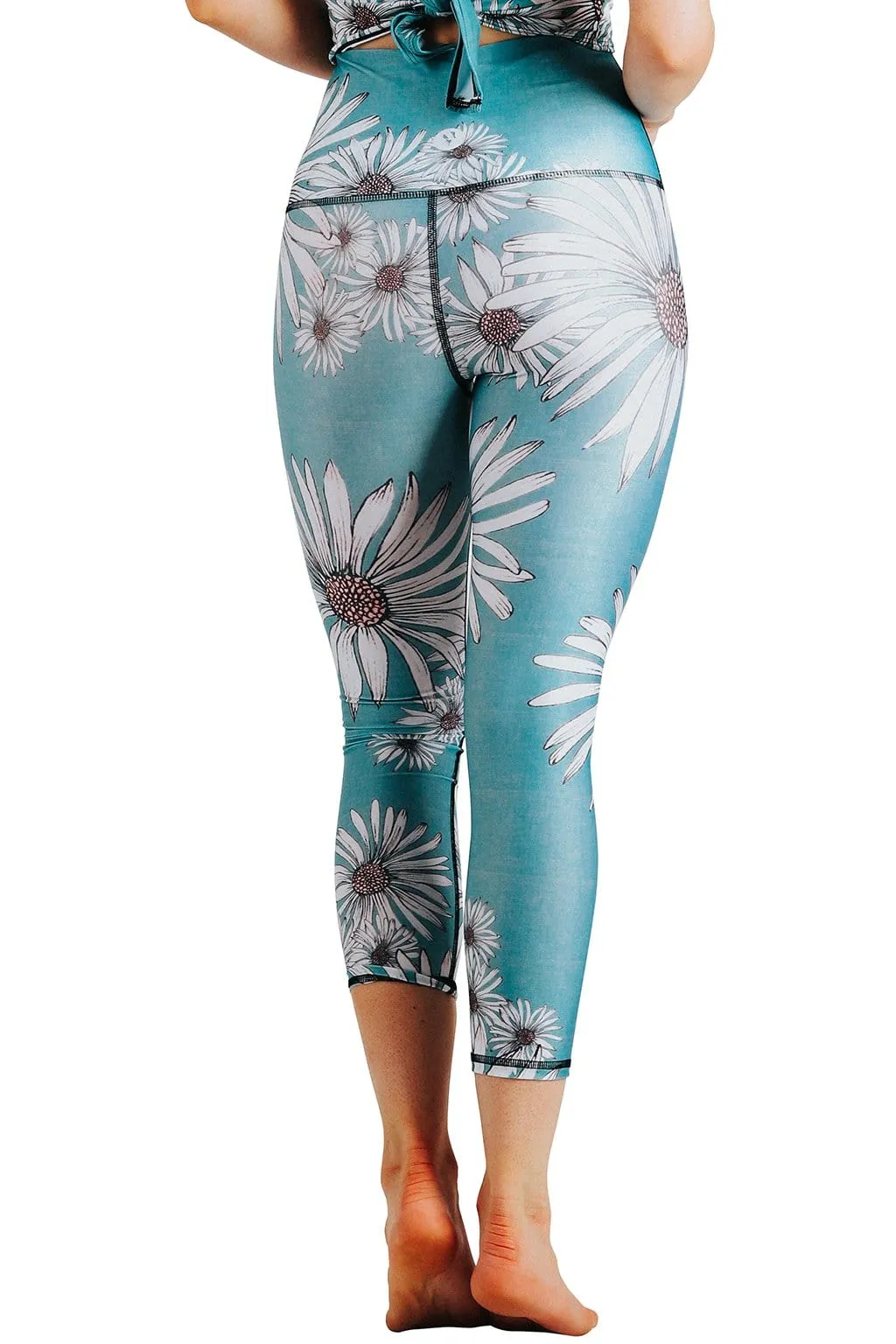 Flower Child Printed Yoga Crops