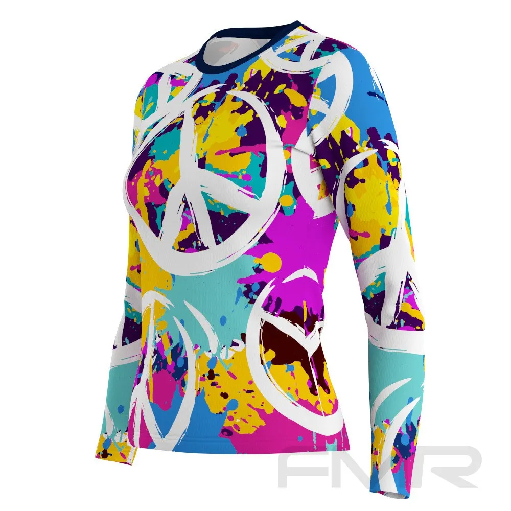 FMR Women's Printed Long Sleeve Running Shirt