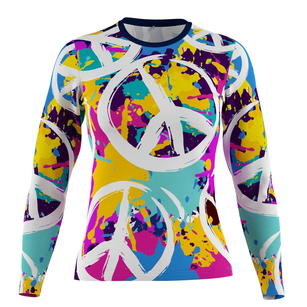 FMR Women's Printed Long Sleeve Running Shirt