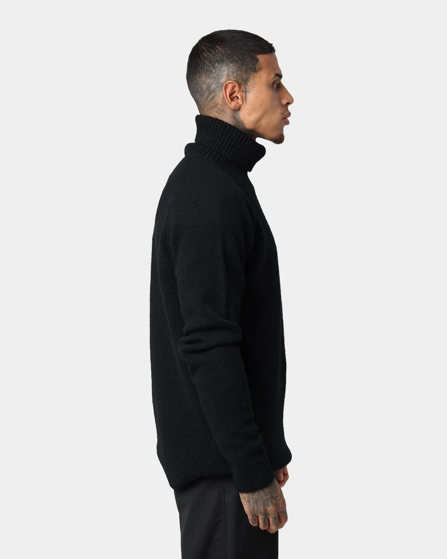 Fred Perry Roll Neck Jumper Black