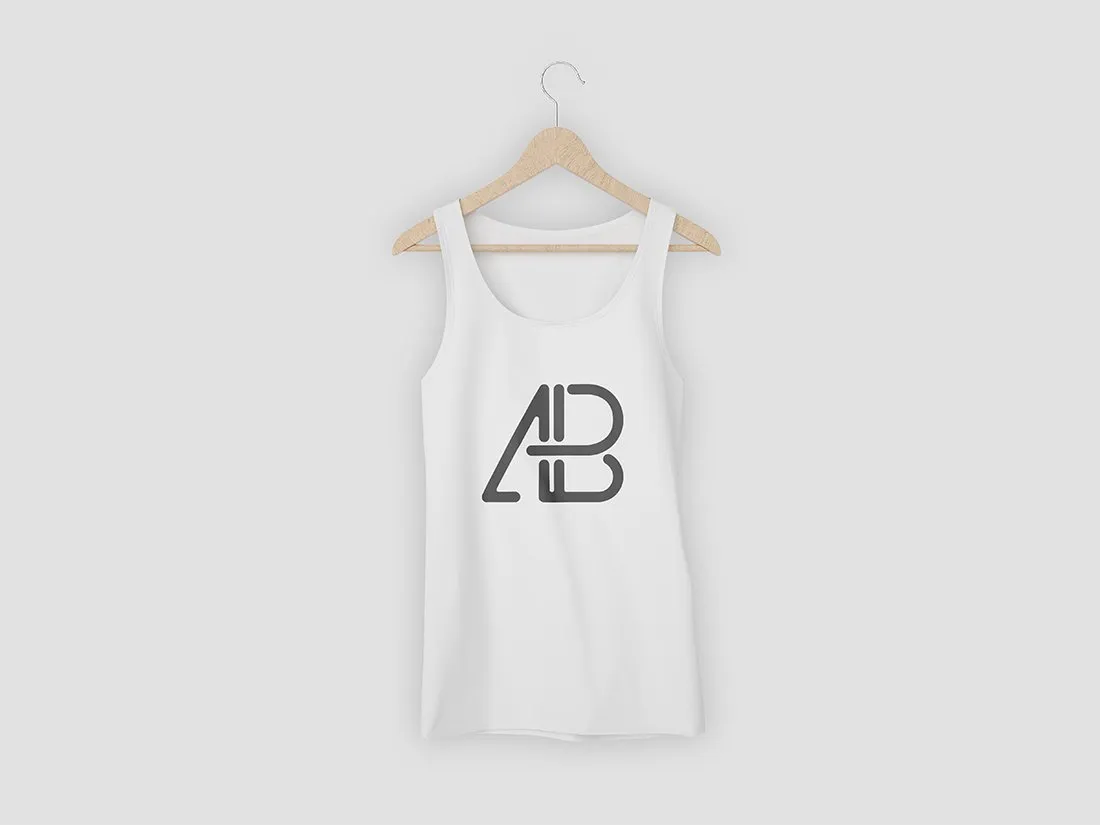 Free 5K Tank Top Mockup PSD