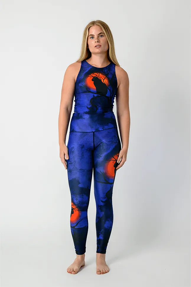 Friday the 13th Printed Yoga Crops