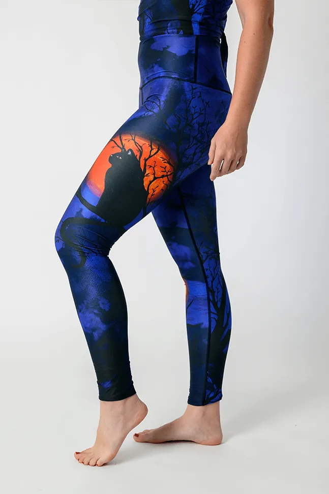 Friday the 13th Printed Yoga Crops