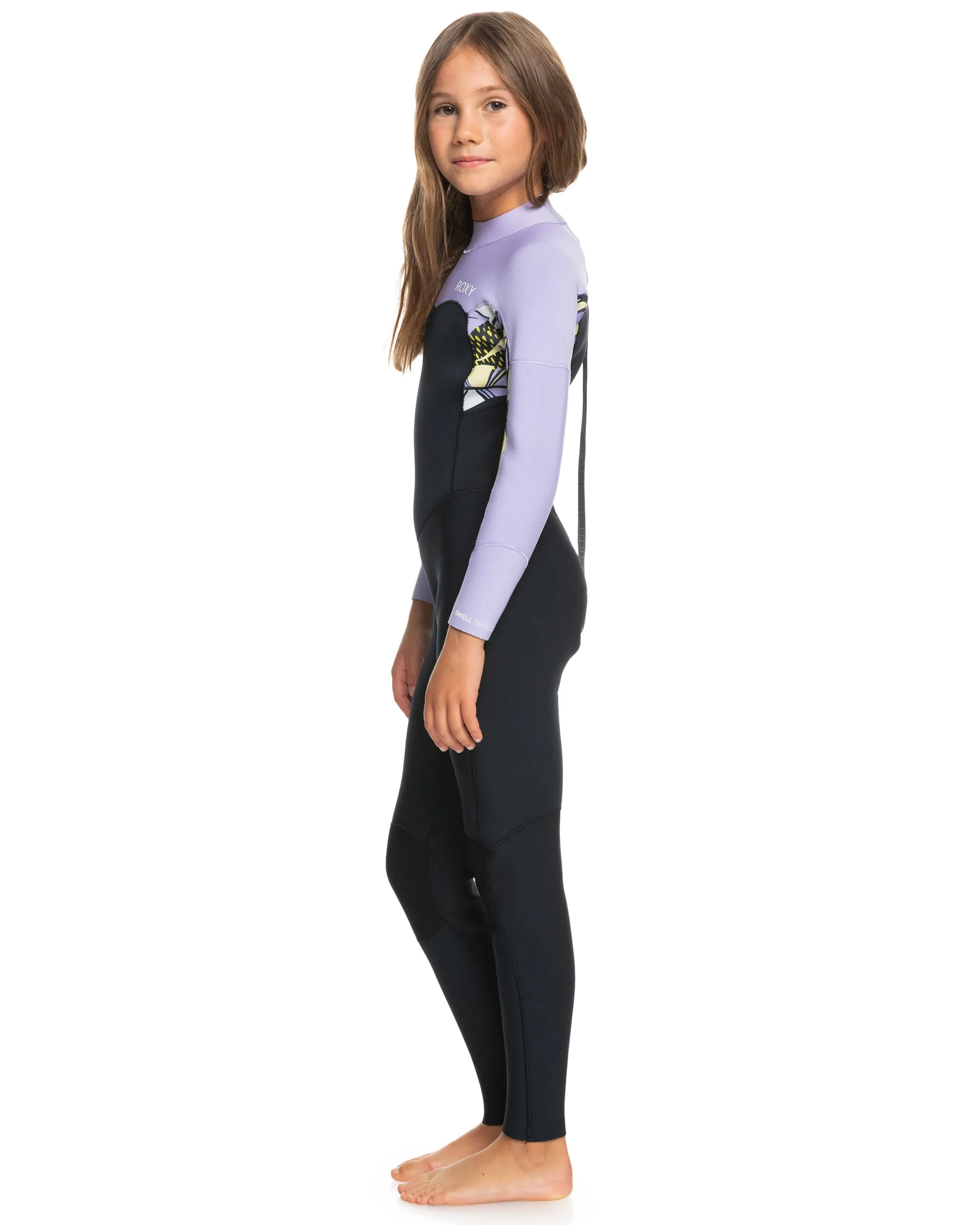 Girls 8-16 3/2Mm Swell Series Back Zip Wetsuit