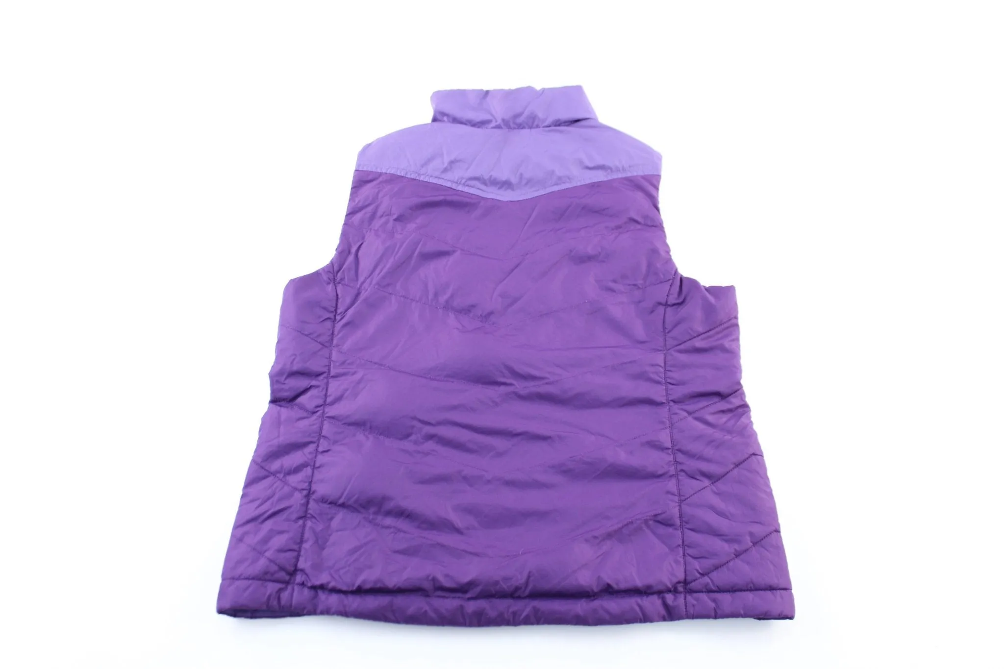 Girl's The North Face 550 Embroidered Purple Zip Up Vest