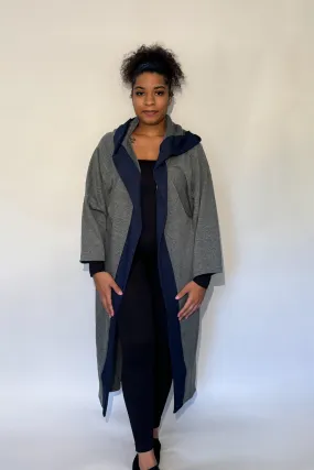 Grey Cardigan w/ hoodie