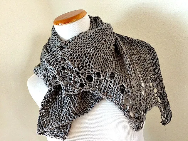 Grey Ghost shawl pattern