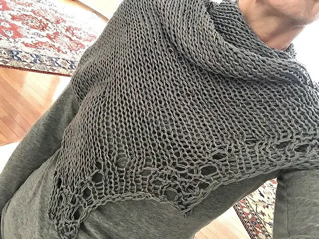 Grey Ghost shawl pattern