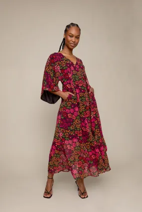 Hazy Daisy Maxi Dress in Fall (Final Sale)