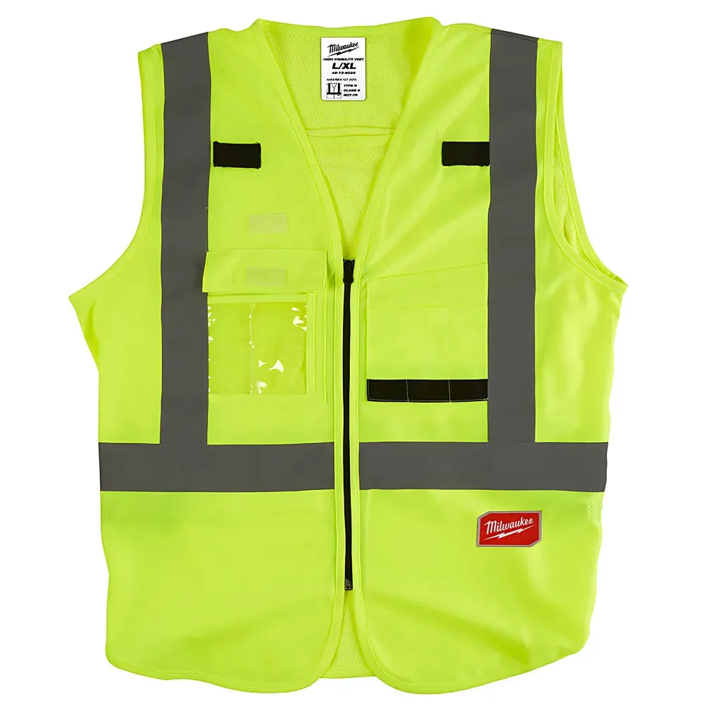 High Visibility Yellow Safety Vest - L/XL