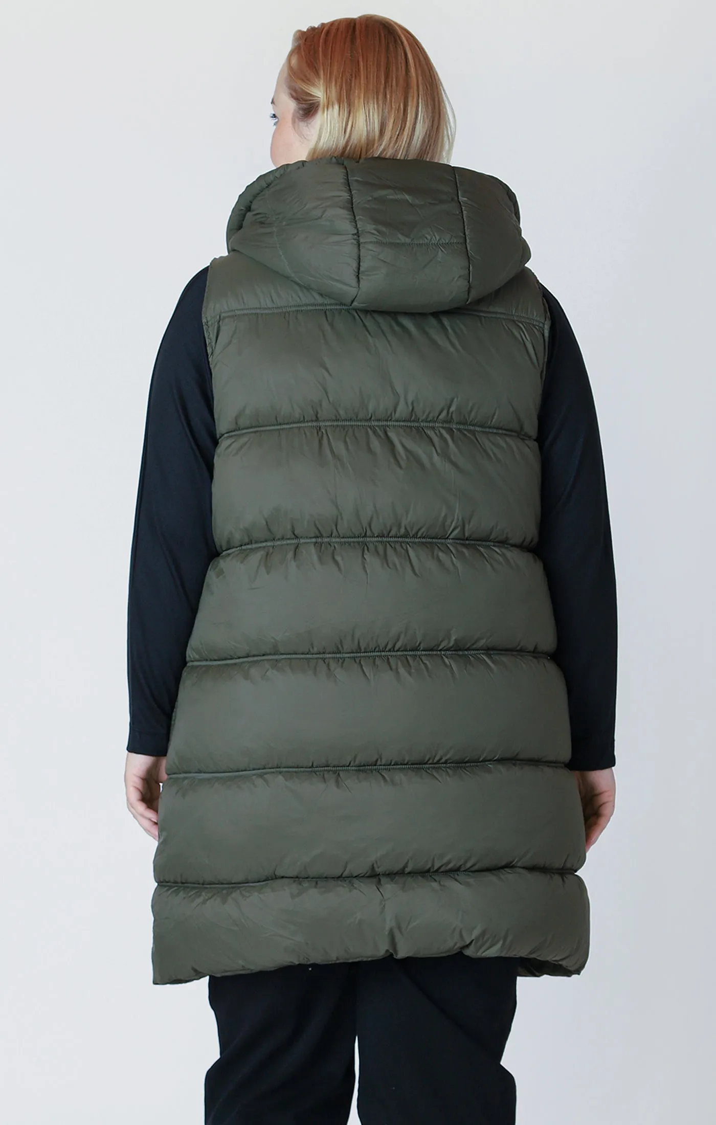 Hooded Puffer Vest (Dex) (Plus)