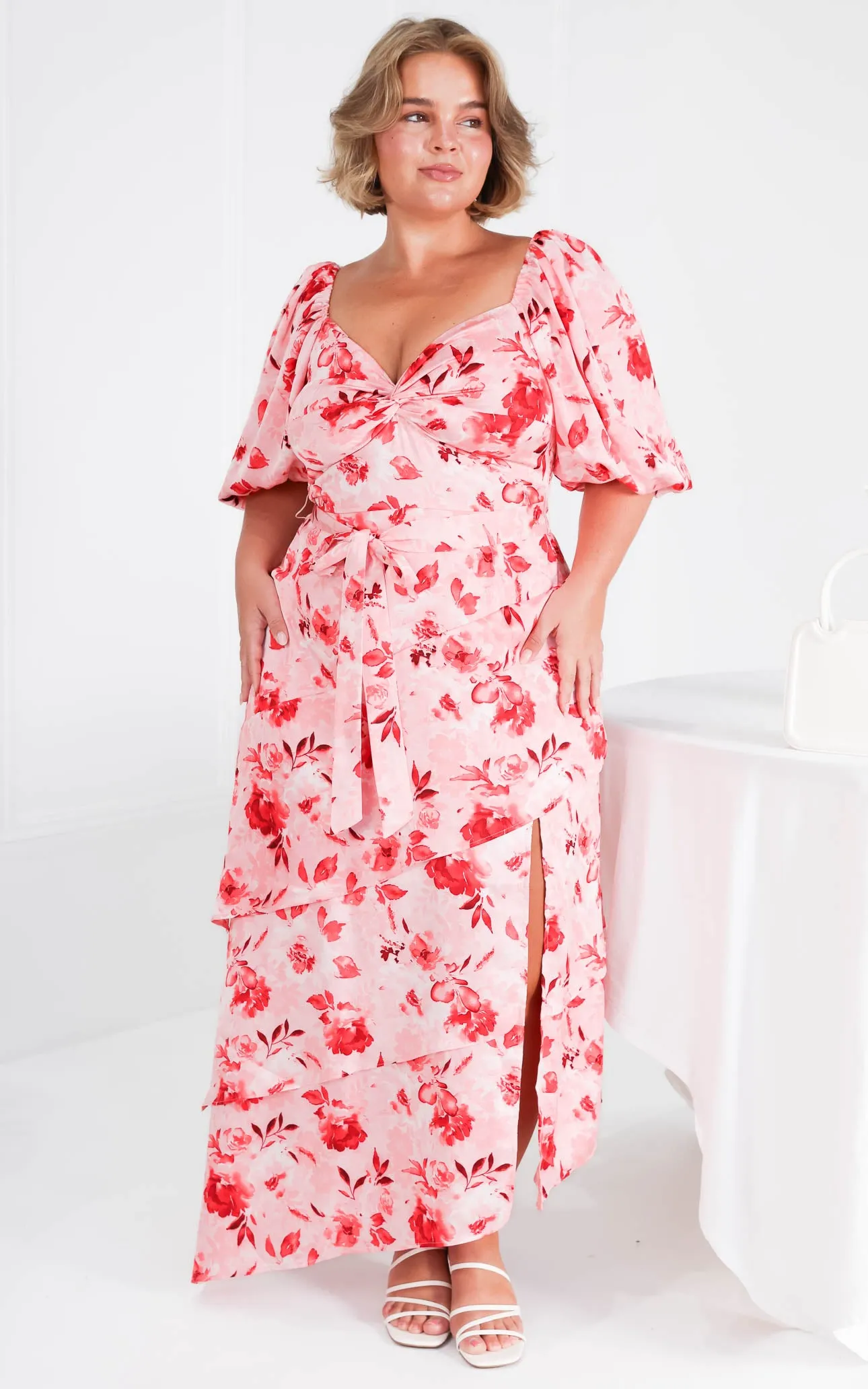 Janice Maxi Dress - Pink Floral