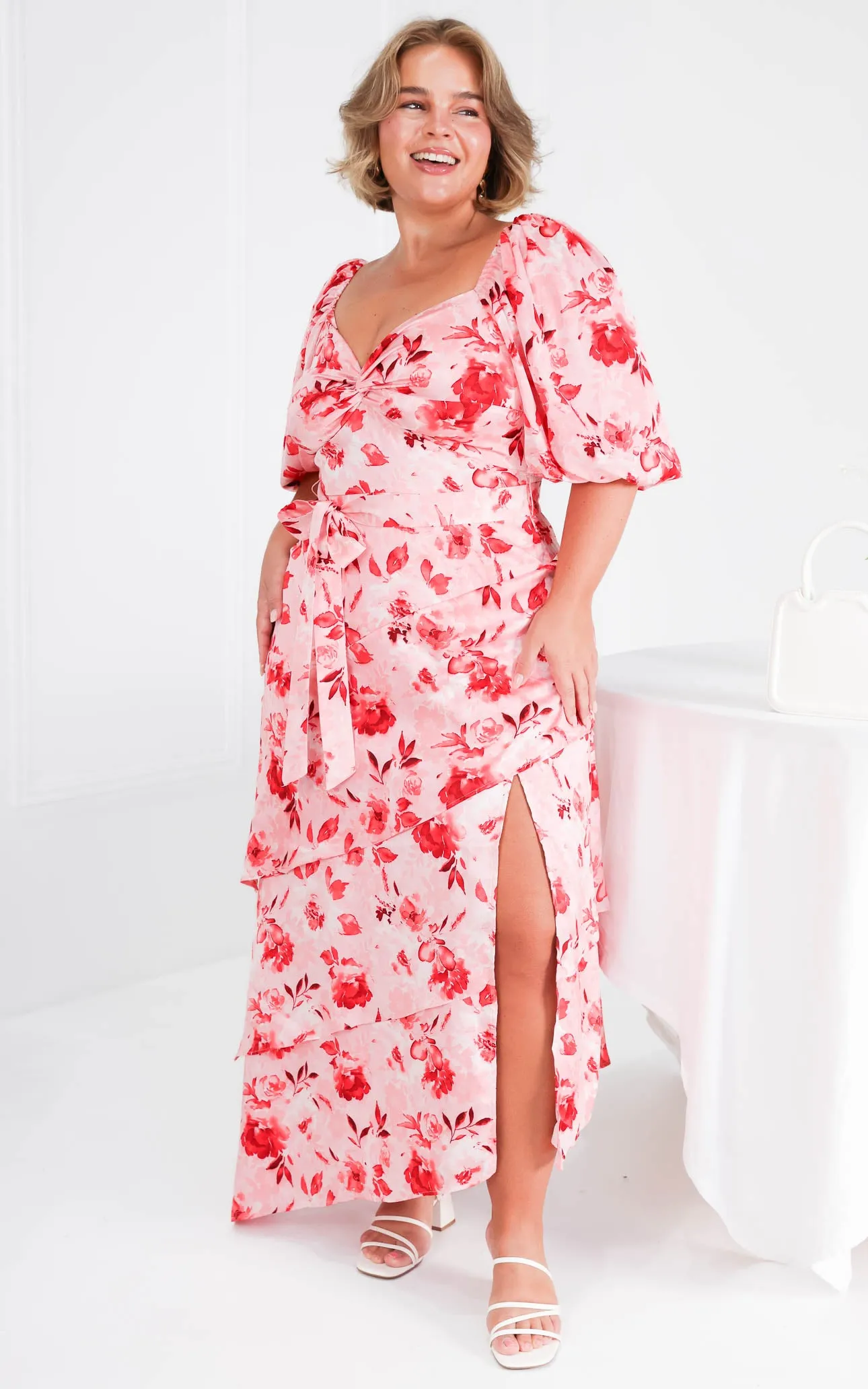 Janice Maxi Dress - Pink Floral