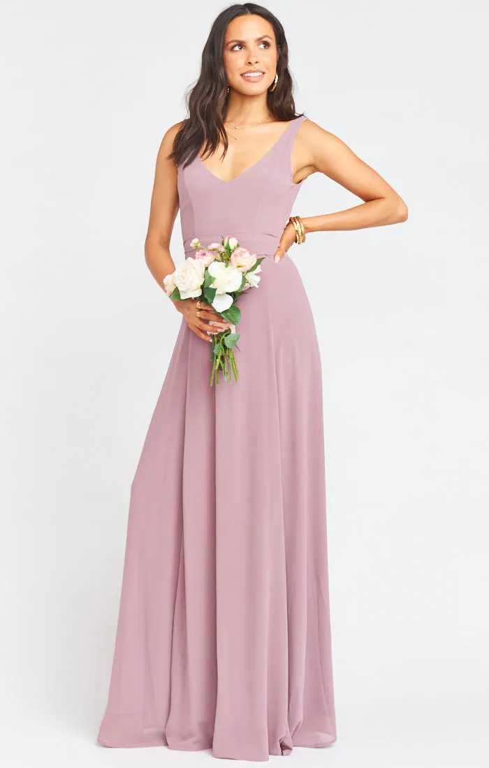 Jenn Maxi Dress ~ Antique Rose Chiffon