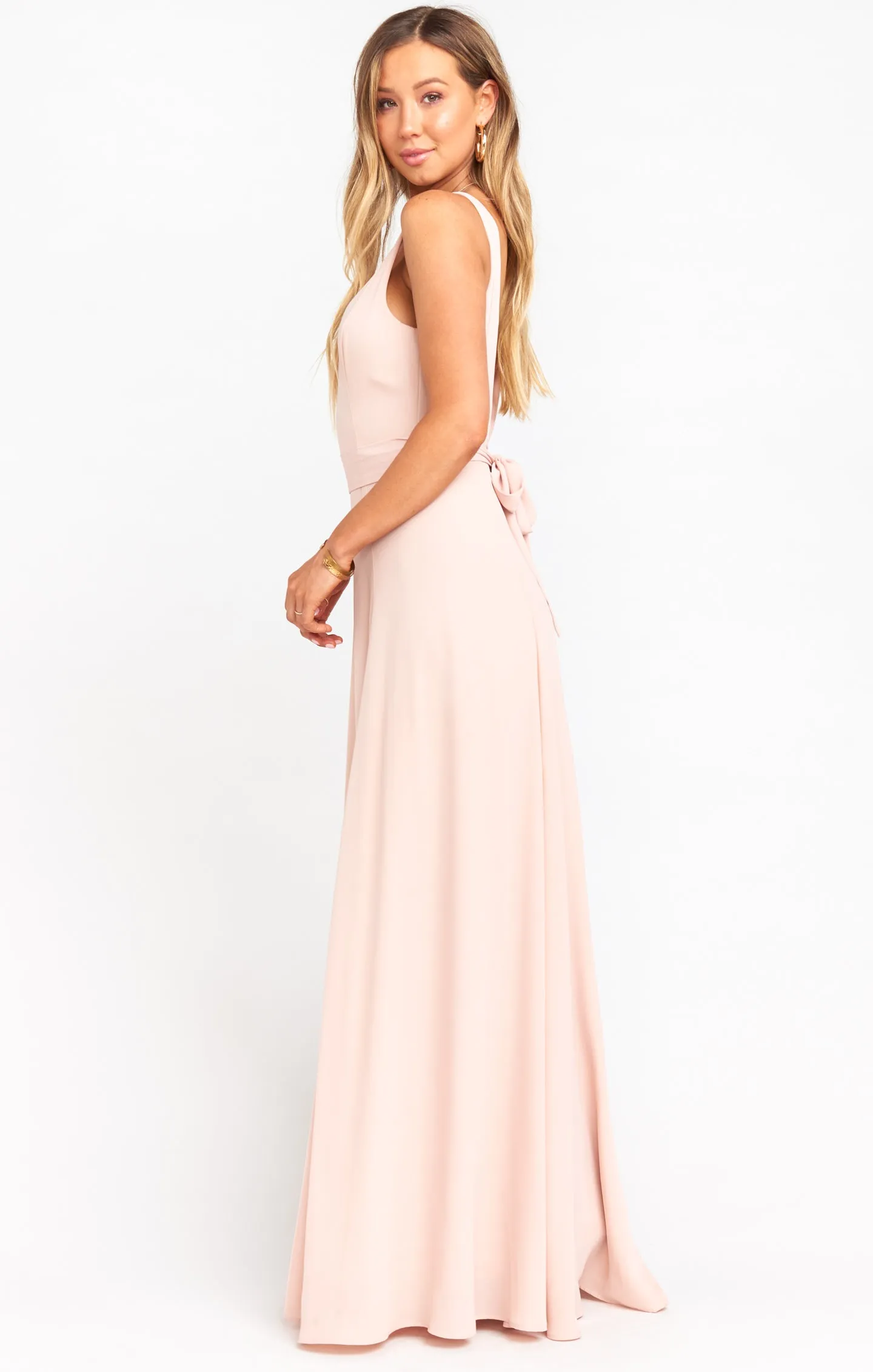 Jenn Maxi Dress ~ Dusty Blush Crisp