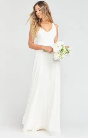 Jenn Maxi Dress ~ Wedding Cake Chiffon