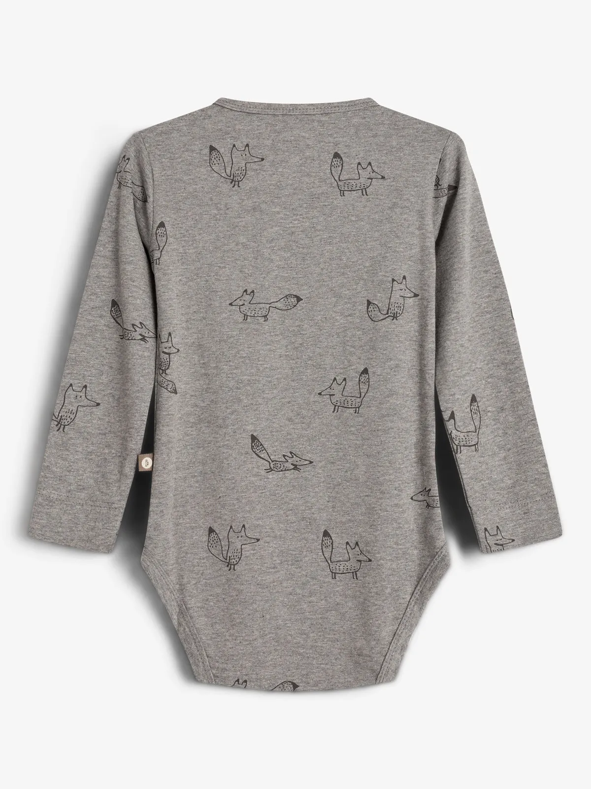 Jersey Bodysuit - Little - Grey Melange Fox