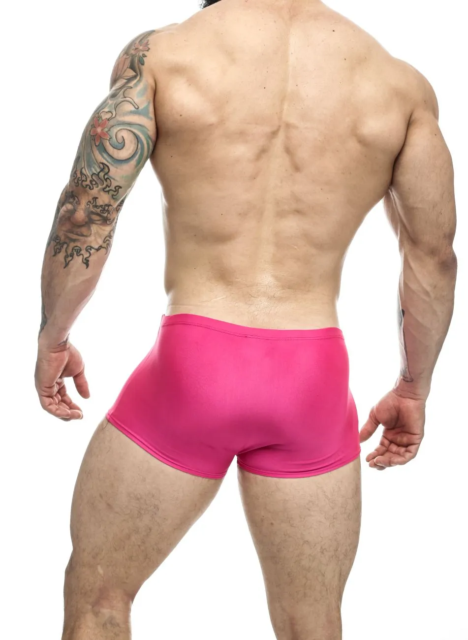 JUSTIN SIMON XSJ08 Classic Trunks Color Hot Pink