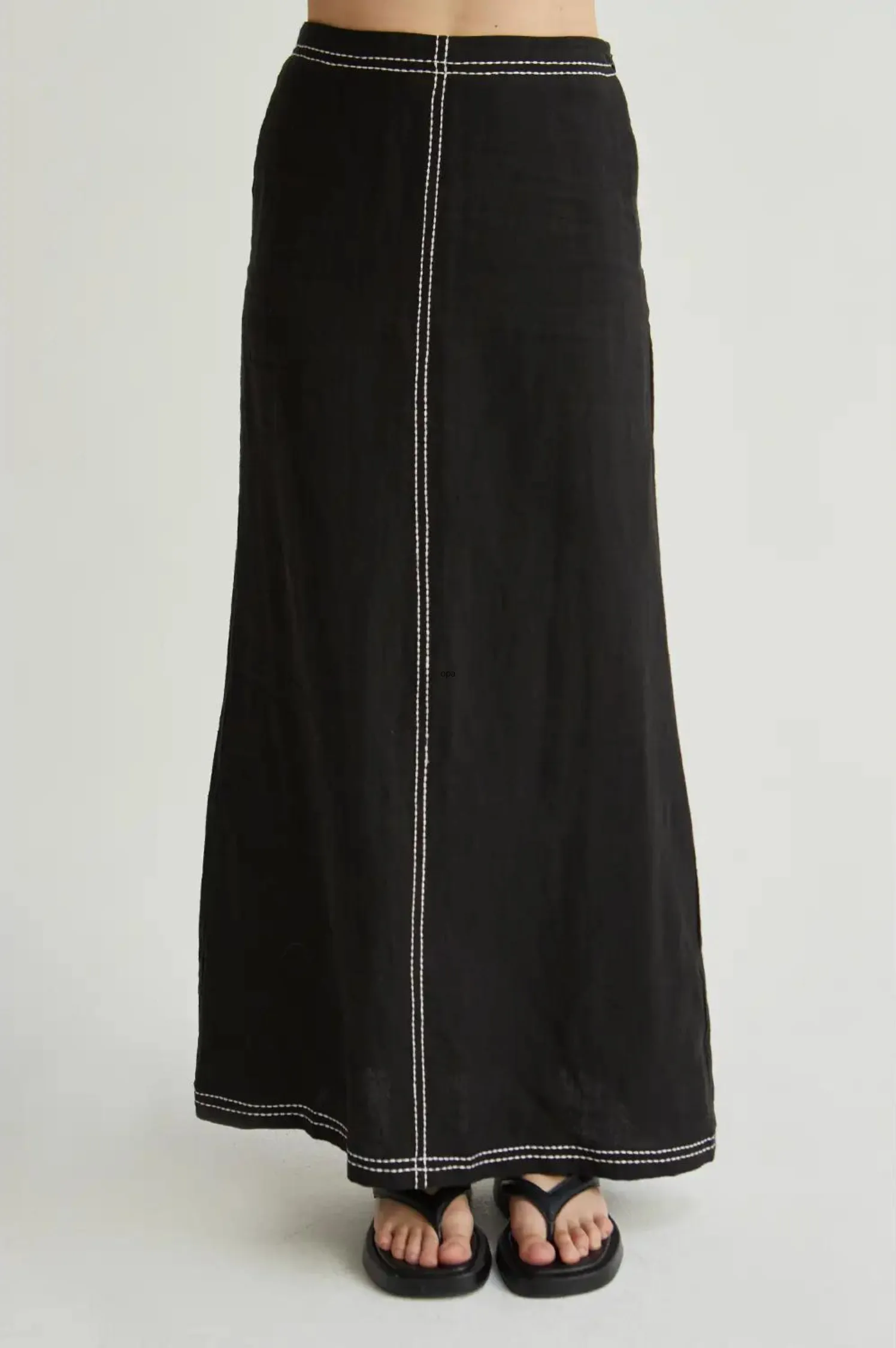 Kenzy Linen Maxi Skirt