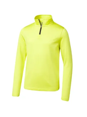 Kids Boy's Plain Solid Thermal Sport Top,Yellow