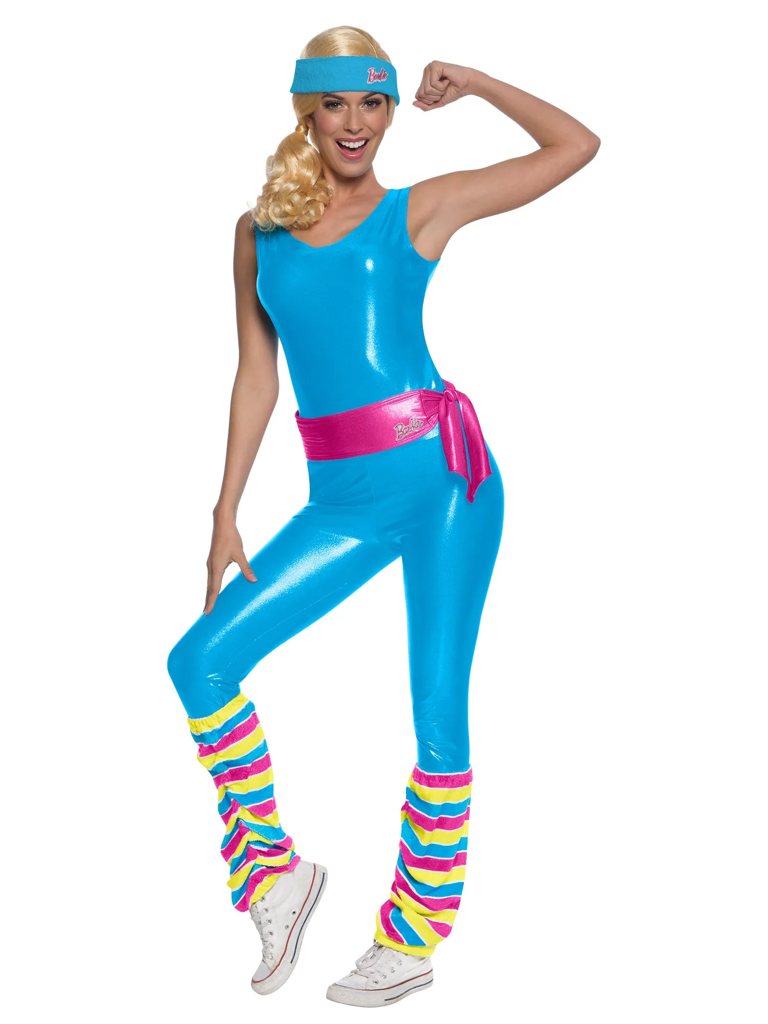 Ladies Exercise Barbie Live Action Barbie Fancy Dress Costume