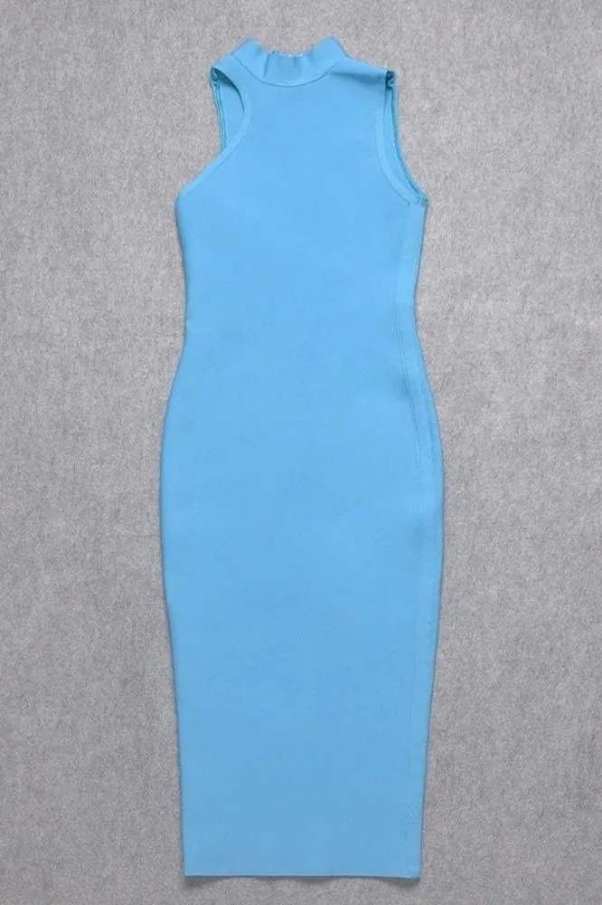 Layla Bandage Midi Dress - Sky Blue