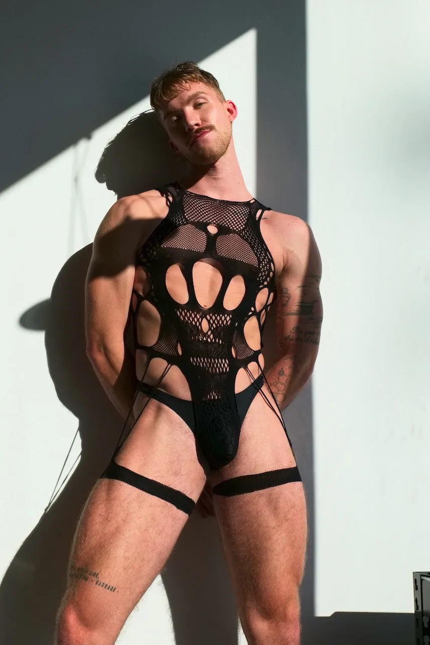 LEAK NYC TRINITY BODYSUIT BLACK