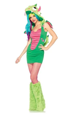 Leg Avenue Green Magic Dragon Sexy Fancy Dress Costume