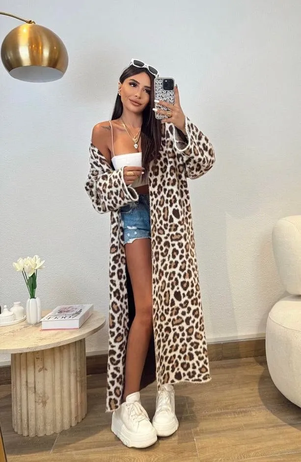 Leopard Print Cardigan