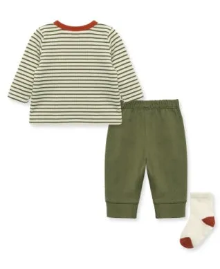 Little Me Striped Jogger Set