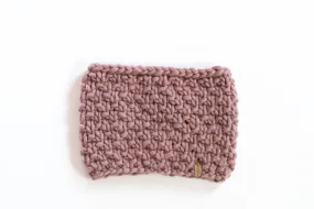 Mauve Peruvian Wool Hand Knit Cowl