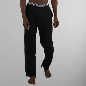 Men's Jersey Sleep Pant Logo Elastic - Black - FINAL SALE