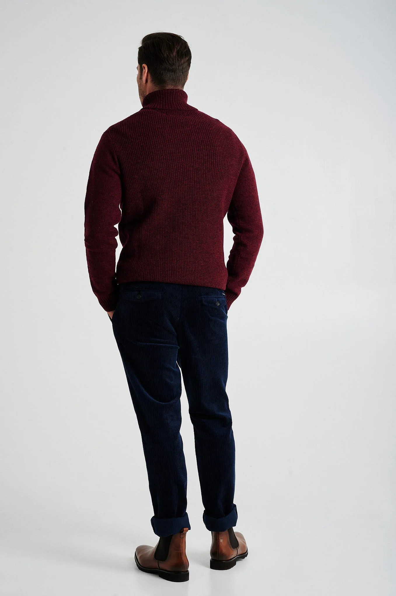 Men's long sleeve turtle neck sweater