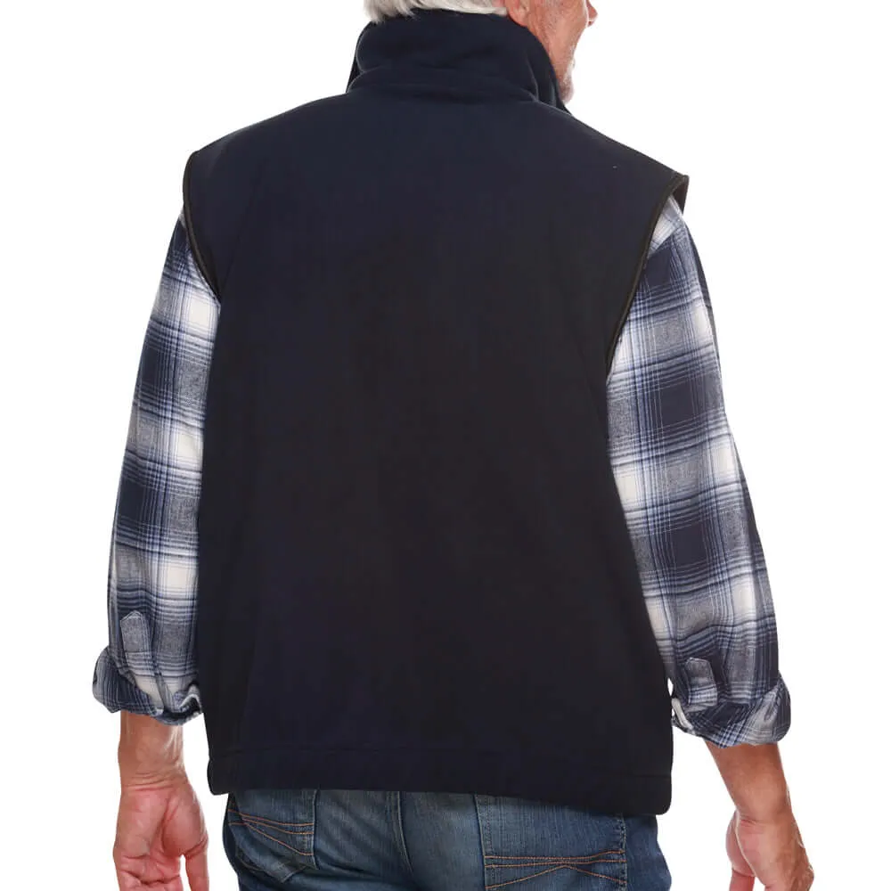 Men's Made in USA Full Zip Fleece Vest