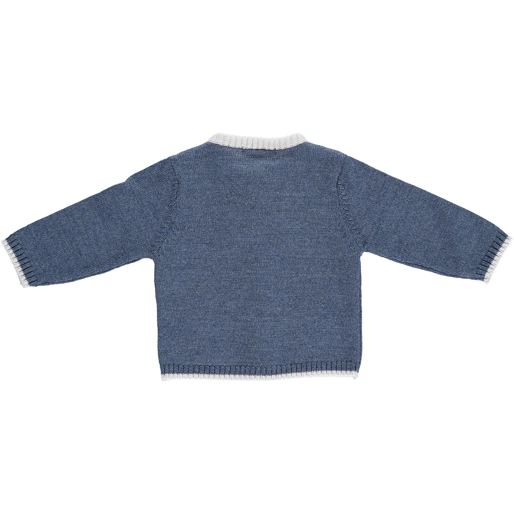 Merino Baby Cardigan - Denim