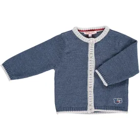 Merino Baby Cardigan - Denim