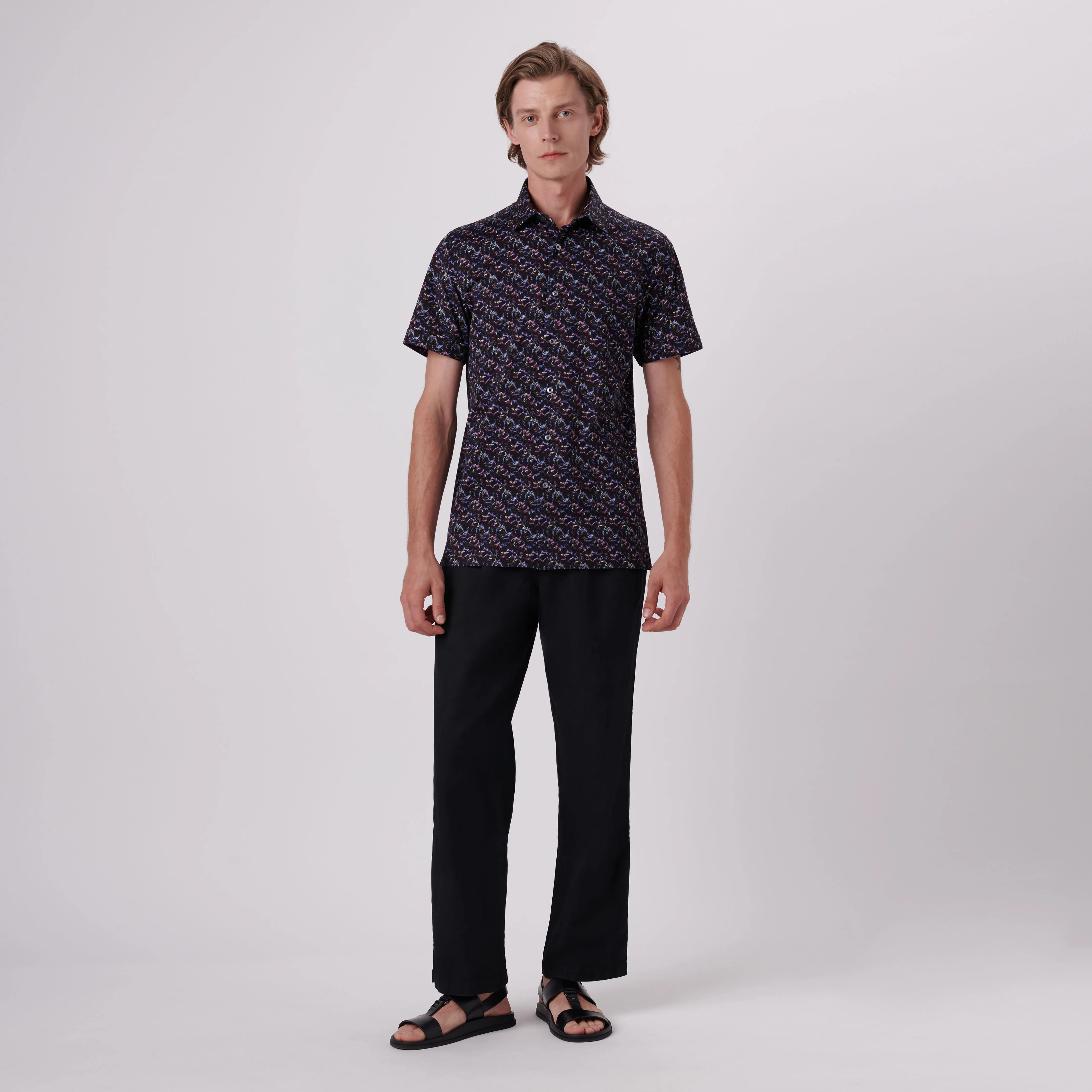 Milo Abstract Print OoohCotton Short Sleeve Shirt